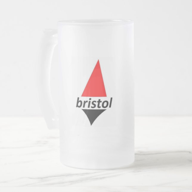 Cerveja Vidro Jateado Caneca do fosco do iate de Bristol (Frente Esquerda)