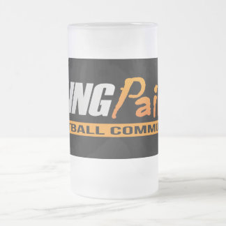 Cerveja Vidro Jateado Caneca do fosco do logotipo de SlingPaint