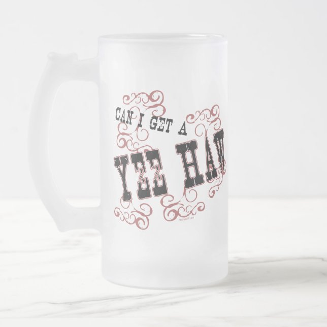 Cerveja Vidro Jateado Caneca do Haw de Yee (Esquerda)