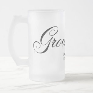 Cerveja Vidro Jateado Caneca do padrinho de casamento