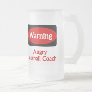 Cerveja Vidro Jateado Caneca do treinador de futebol