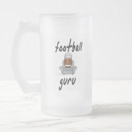 Cerveja Vidro Jateado Caneca fosco guru de futebol