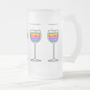 CERVEJA VIDRO JATEADO CANECA GELO ARTÍSTICA DE VINHO