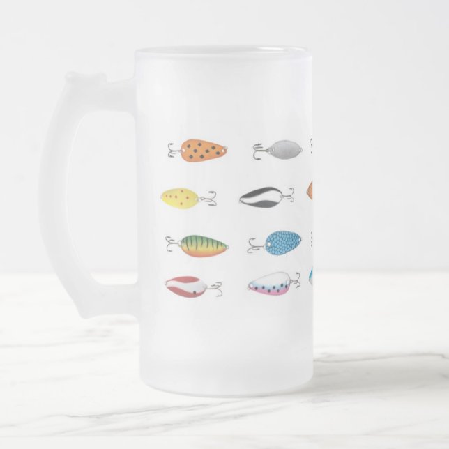 Cerveja Vidro Jateado Caneca ida de Fish'in (Esquerda)