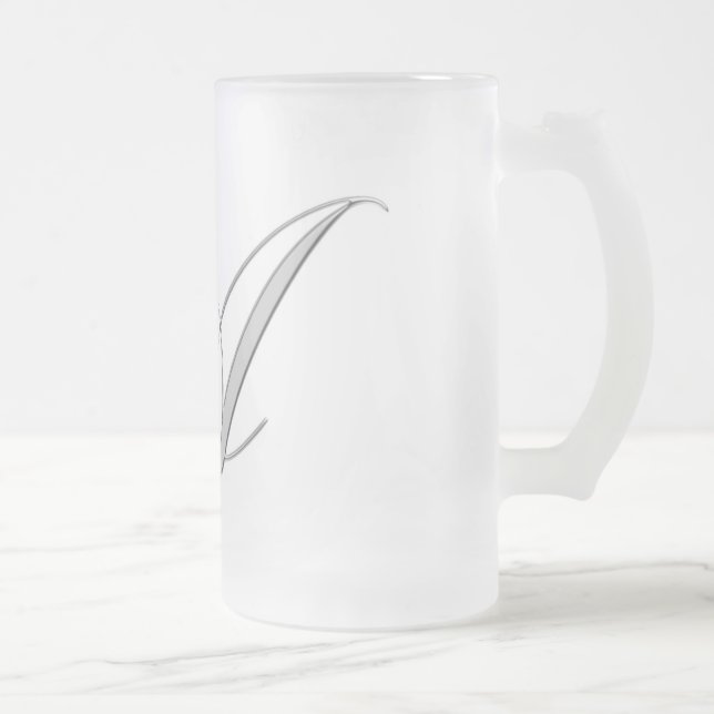 Cerveja Vidro Jateado Caneca oficial (preta) de "A".! (Direita)