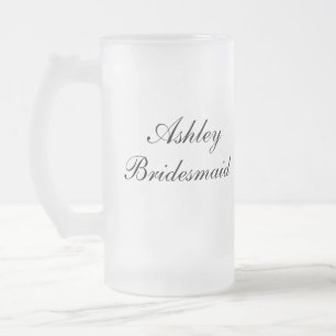 Cerveja Vidro Jateado Caneca personalizada da dama de honra