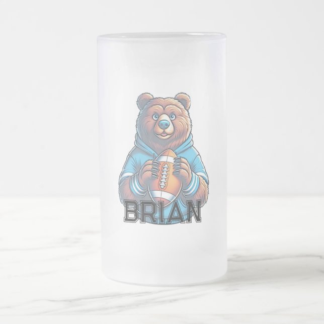 Cerveja Vidro Jateado Caneca Personalizada de Futebol (Centro)