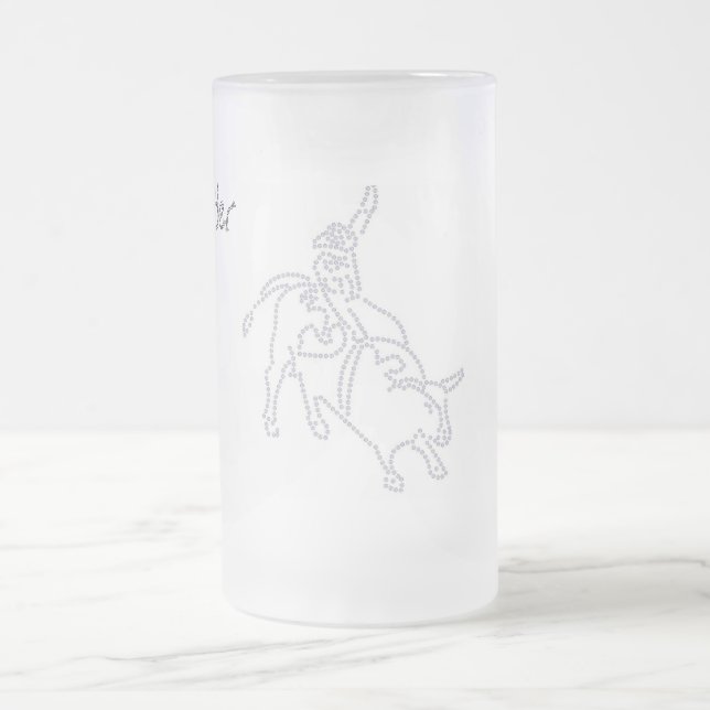 Cerveja Vidro Jateado Cavaleiro de Bull, caneca do gelo (Centro)