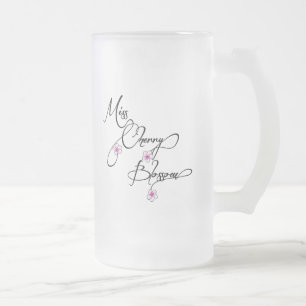 Cerveja Vidro Jateado Crânio do GH da caneca da pá - senhorita flor de