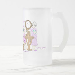 Cerveja Vidro Jateado Da avó caneca americana de Talkin acima toda a