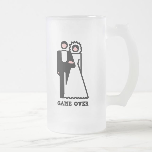 Cerveja Vidro Jateado Jogo sobre a caneca do despedida de solteiro (Direita)
