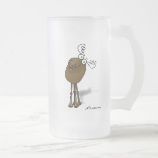 Cerveja Vidro Jateado Não fazem os alces comigo - caneca de cerveja!