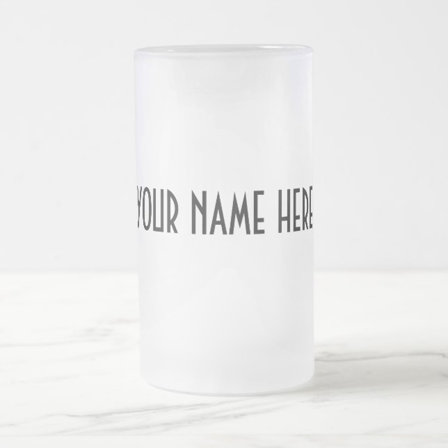 Cerveja Vidro Jateado PERSONALIZE o ~ criam sua própria caneca de (Centro)