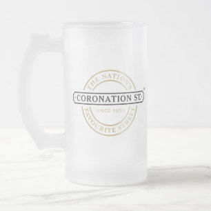 Cerveja Vidro Jateado Rua da coroação - Fosco de logotipo, caneca de v