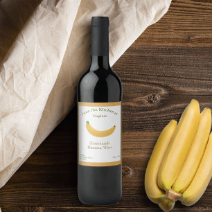 Cerveja Vinheta Rótulo de Garrafa de Banana Russa