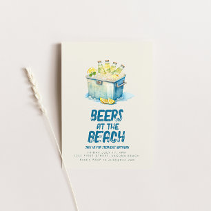 Cervejas No Convite de festas Da Praia