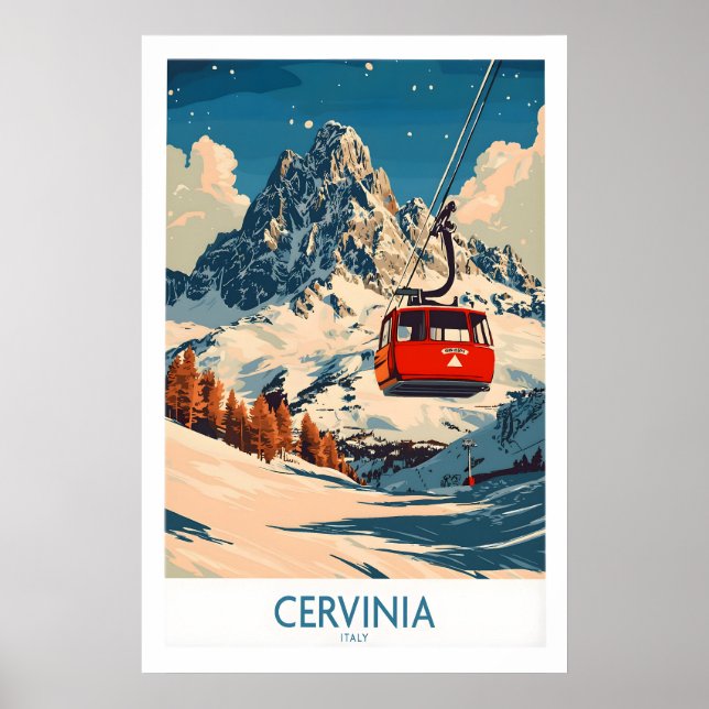 Cervinia Ski Poster 1 (Frente)
