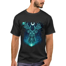 Cervo Celestial – Camiseta Galáxia da Vida Selvage