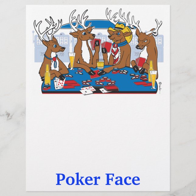 Cervo com Cara de Poker (Frente)