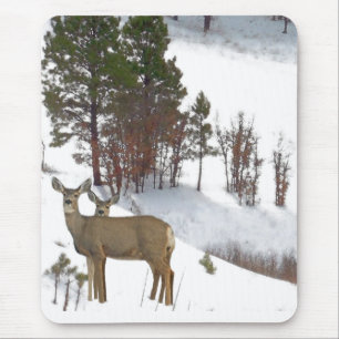 Cervos na montanha Mousepad