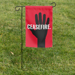 Cessar fogo vermelho branco mão negra costume anti