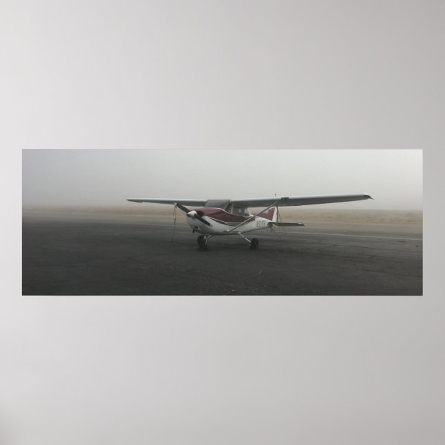Cessna na poster de nevoeiro (Frente)