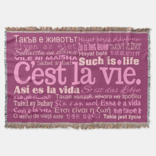 C'est La Vie lança cobertor