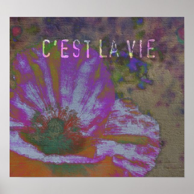 C'est La Vie Poppy Poster (Frente)