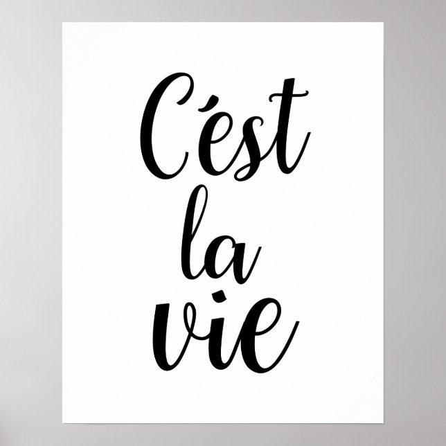 C'est La Vie Poster (Frente)