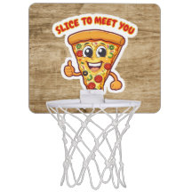 Basquete com pizza.