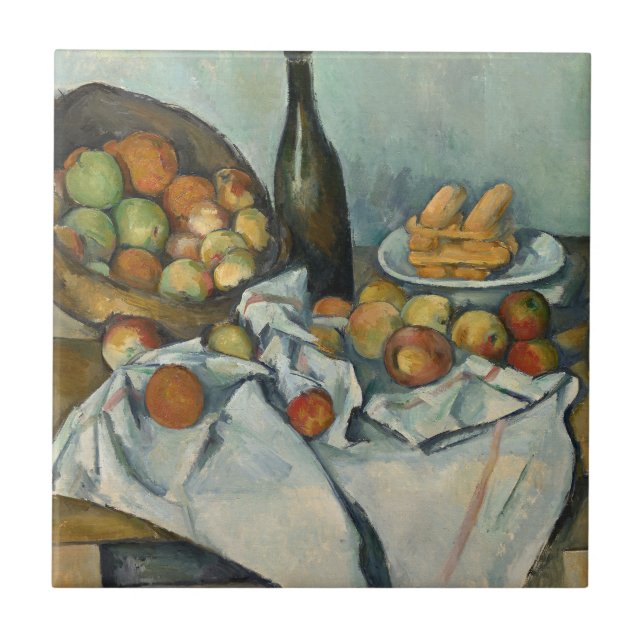 Cesta de Maçãs de Paul Cezanne Vida Estática Vinta (Frente)