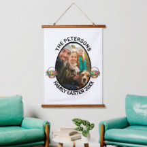 Cesta de Ovos de Páscoa com Foto Personalizada da 