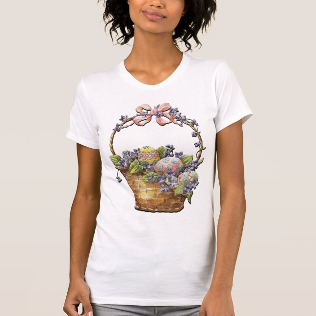 Cesta de Páscoa em Camisa Branca (Frente)