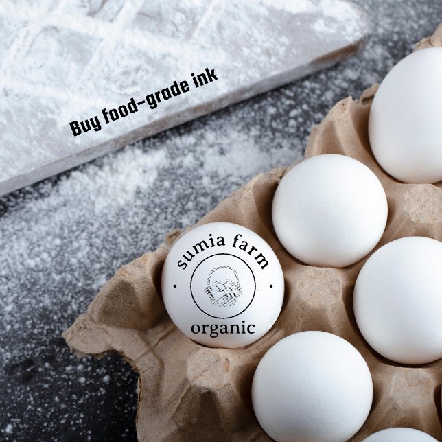 Cesta Personalizada de Ovos Carimbo Russo (Organic Egg Stamp)