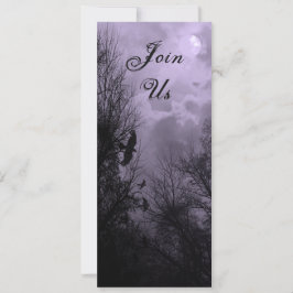 Céu assado com Ravens Convite Personalizado 4"x9,2