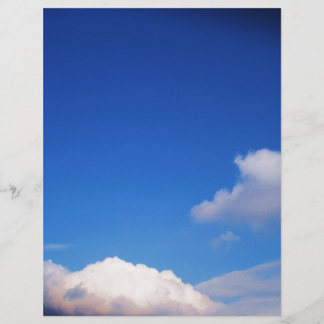 Céu Azul Claro e Nuvens Brancas (Frente)