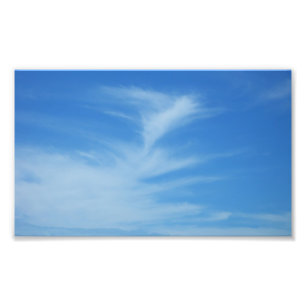 Céu Azul com Abstrato de Foto de Nuvens Brancas