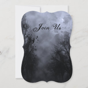 Céu Azul com Convites de Halloween Personalizados