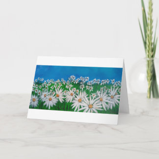 CÉU AZUL E CARTÃO DAISIES