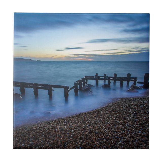 Céu Crepúsculo sobre o litoral e as águas-vivas (Frente)