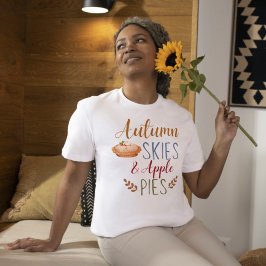 Céu de outono e Camiseta de Maçã