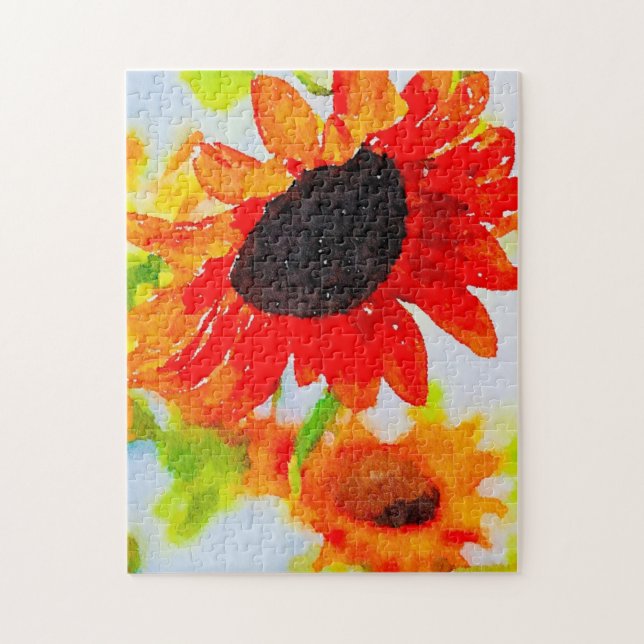 Céu Difícil e Quebra-cabeça de Girassol (Vertical)