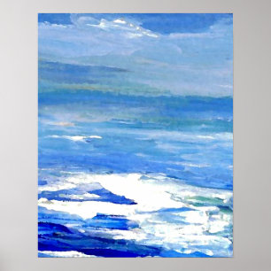 Céu distante do poster do oceano de CricketDiane