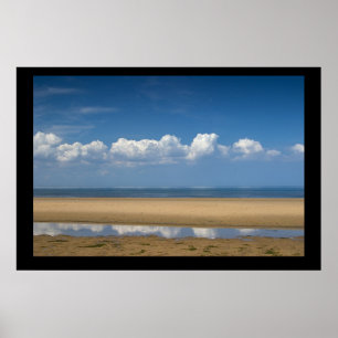 Céu do mar da areia. Poster pelo cARTerART