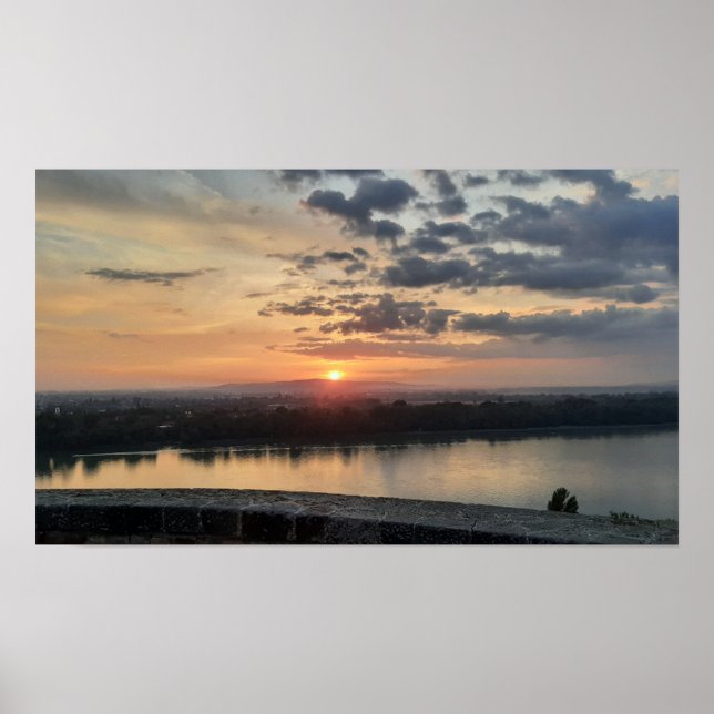 Céu Noturno de Esztergom. Poster (Frente)