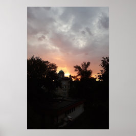 Céu Noturno de Esztergom. Poster