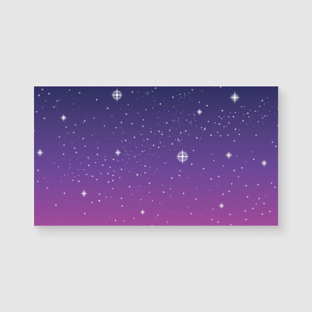 Céu Noturno Estrelado Roxo Escuro (Frente)