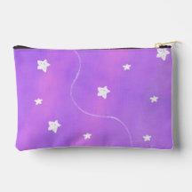 Céu Noturno Estrelado Roxo Sonhador