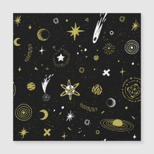 Céu noturno: padrão cosmico perfeito.