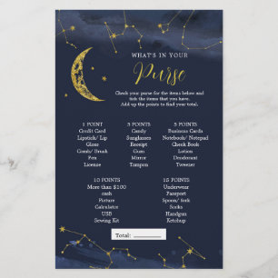 Céu Noturno Sobre a Lua O que há na sua bolsa